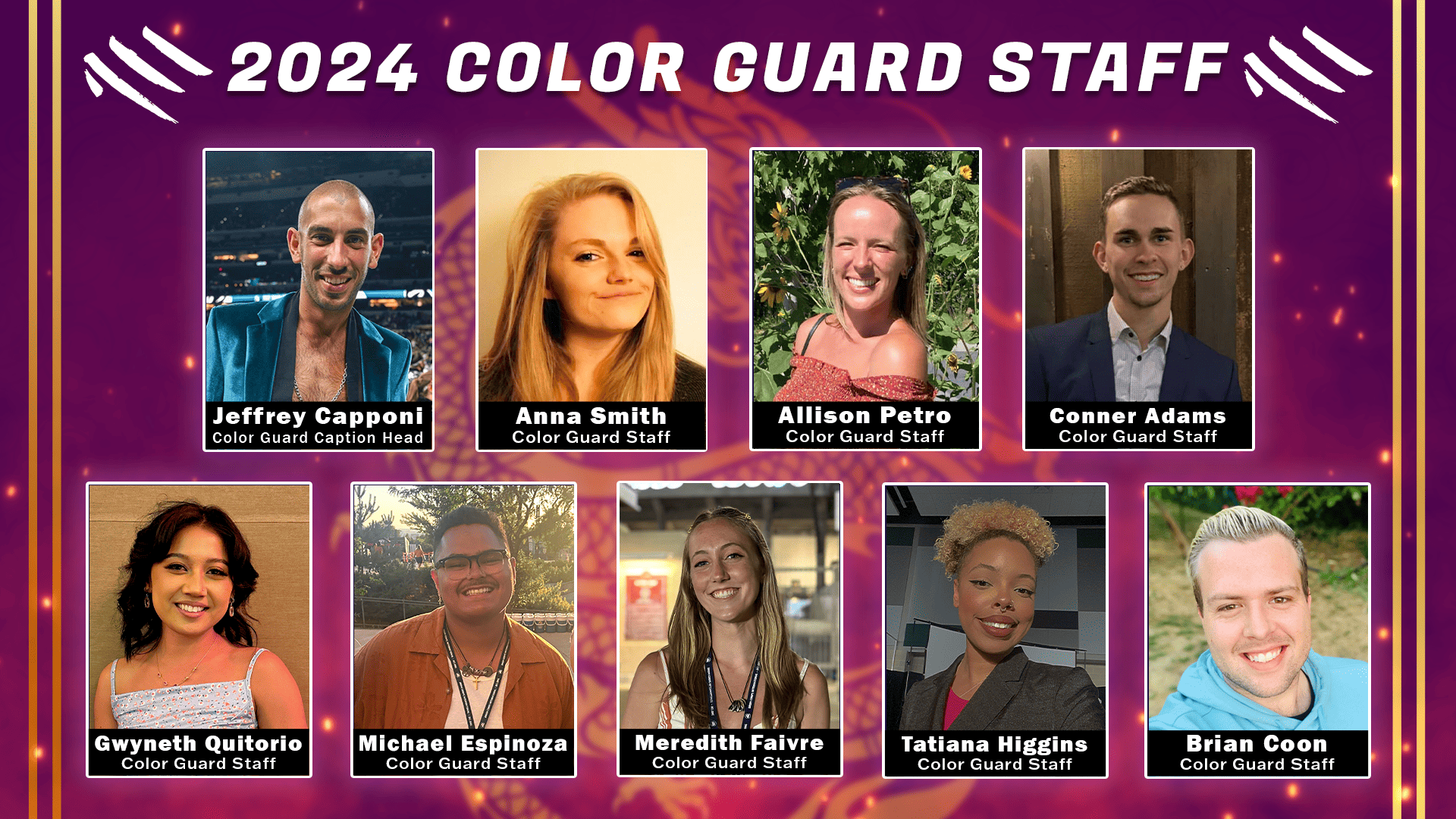Mandarins 2024 Color Guard Staff Announced! Sacramento Mandarins
